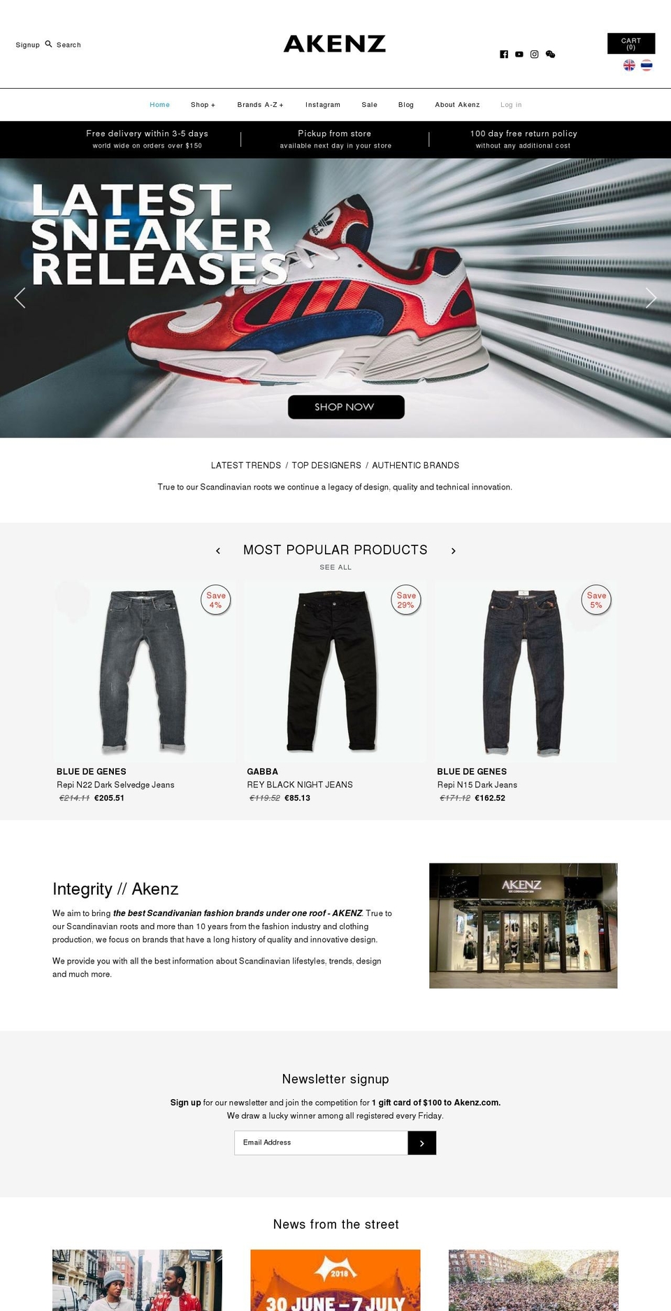 akenz.com shopify website screenshot