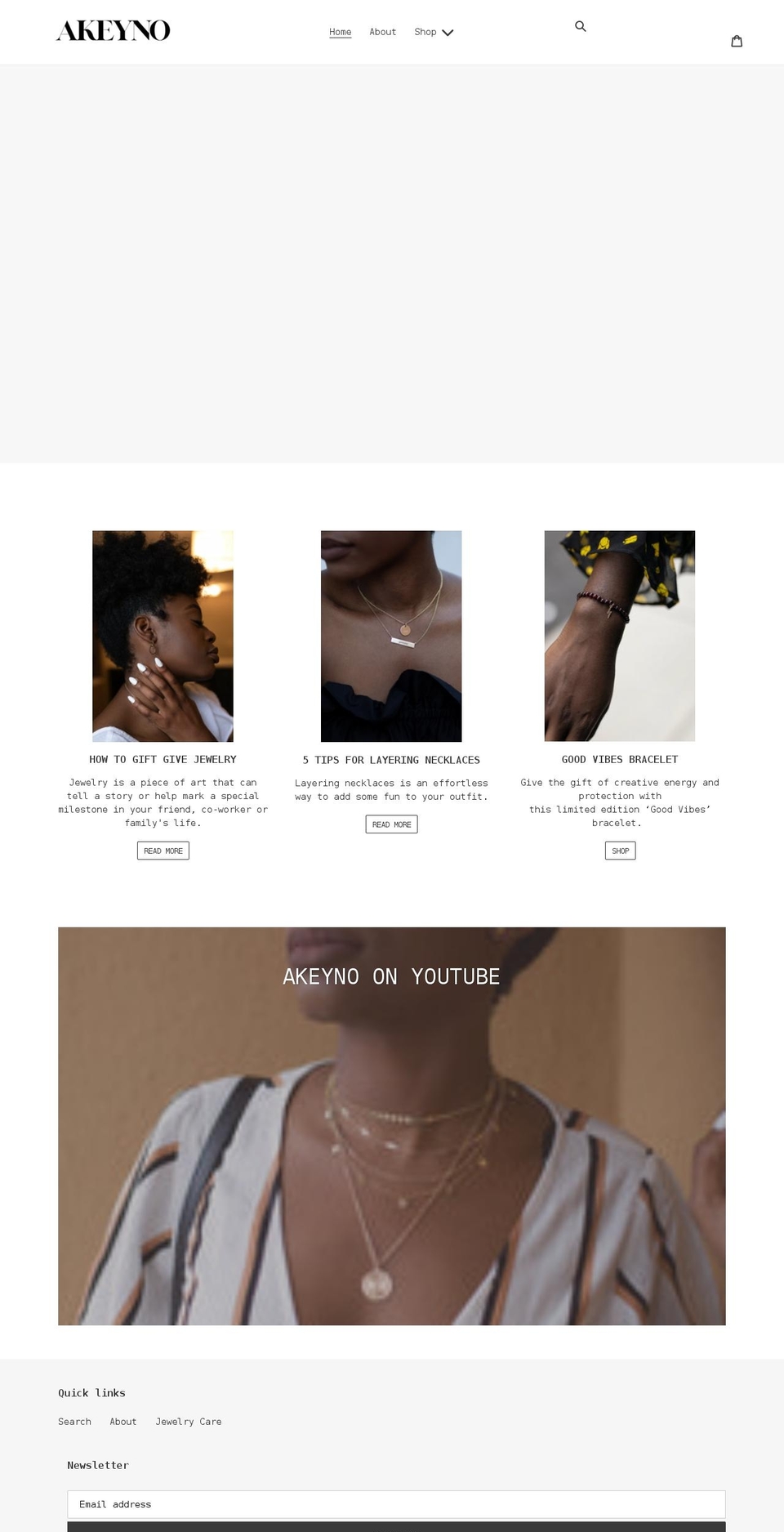 akeyno.co shopify website screenshot