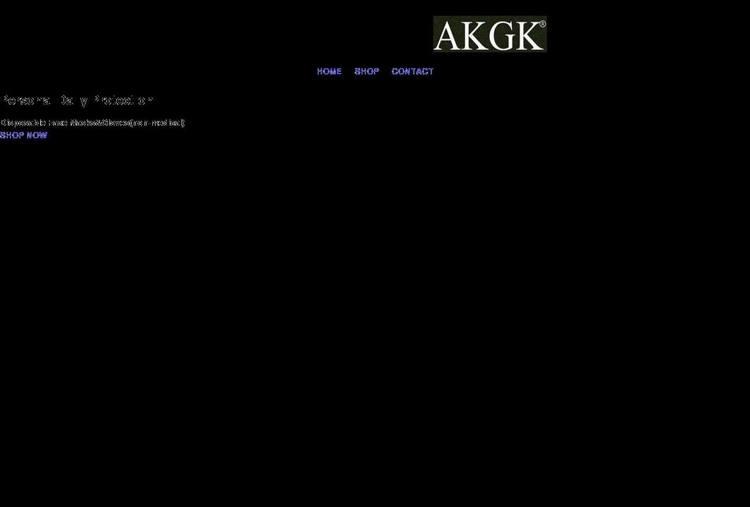 akgk.top shopify website screenshot