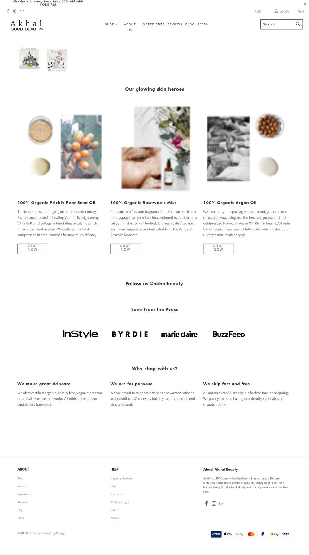 Akhal Beauty 2018 Bis Shopify theme site example akhalbeauty.org