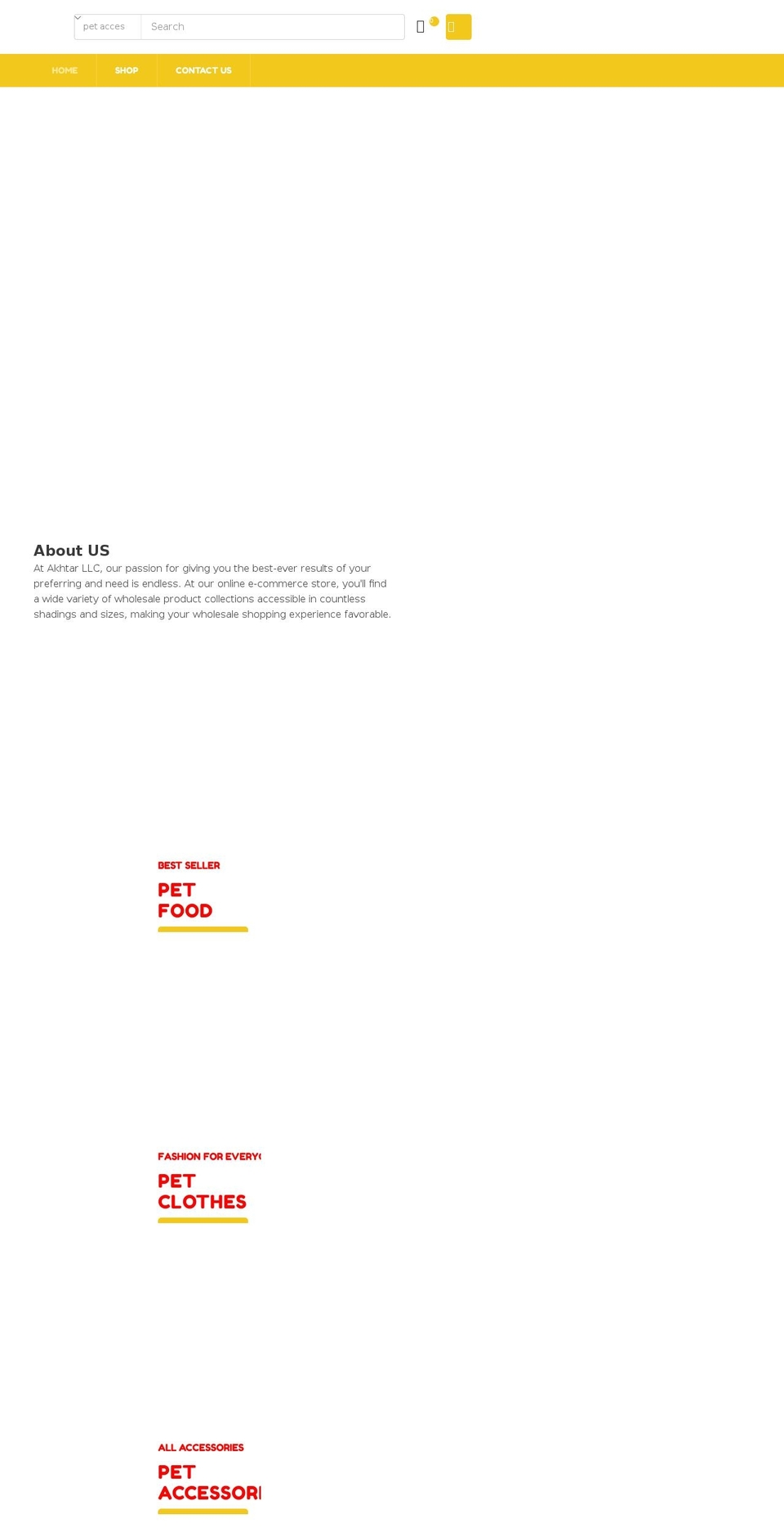 akhtarllc.com shopify website screenshot