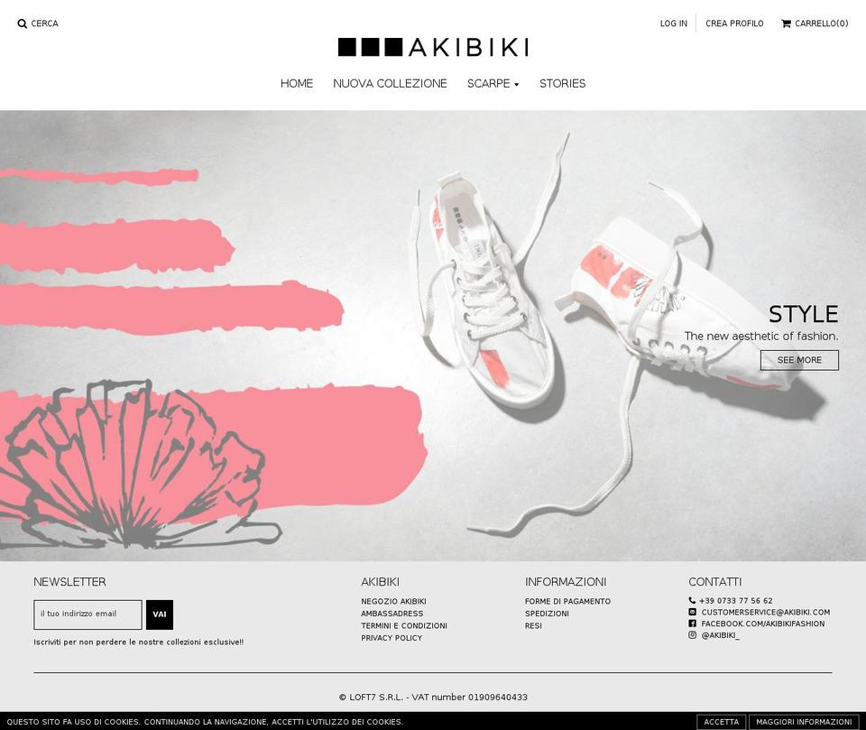 akibiki.com shopify website screenshot