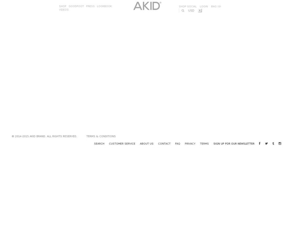 akidbrand.com shopify website screenshot