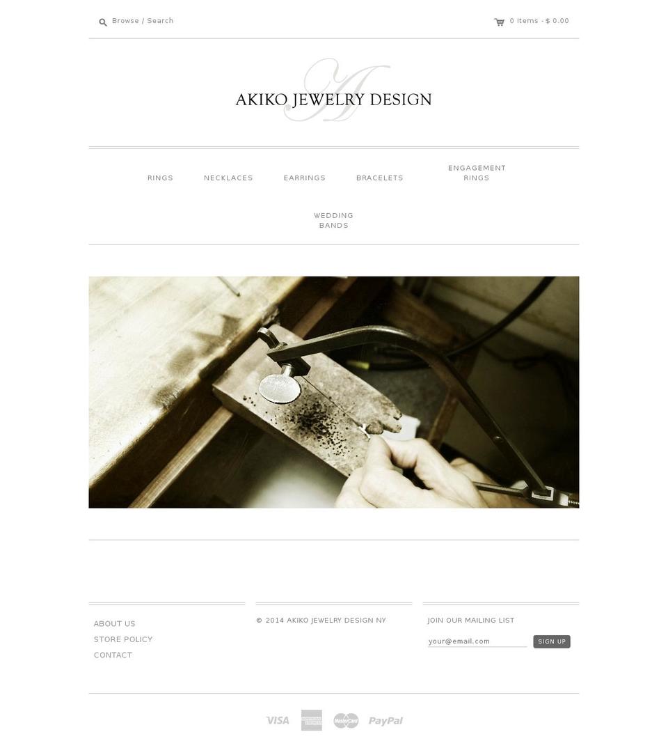 Copy of Editions Shopify theme site example akikojewels.com