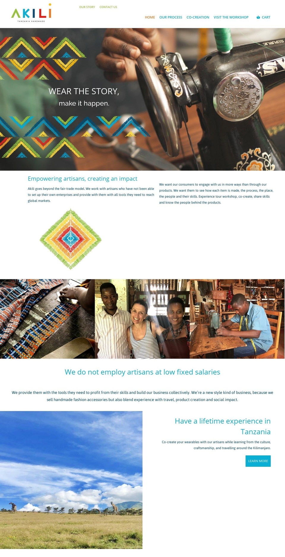 akili-design.com — Shopify storefront screenshot
