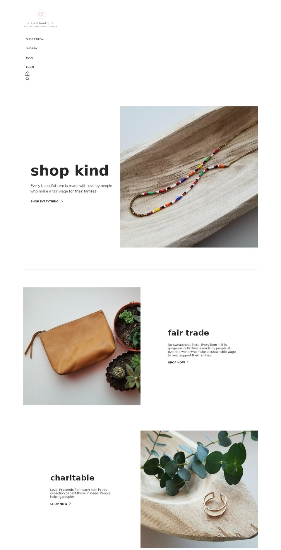 akindboutique.com — Shopify storefront screenshot