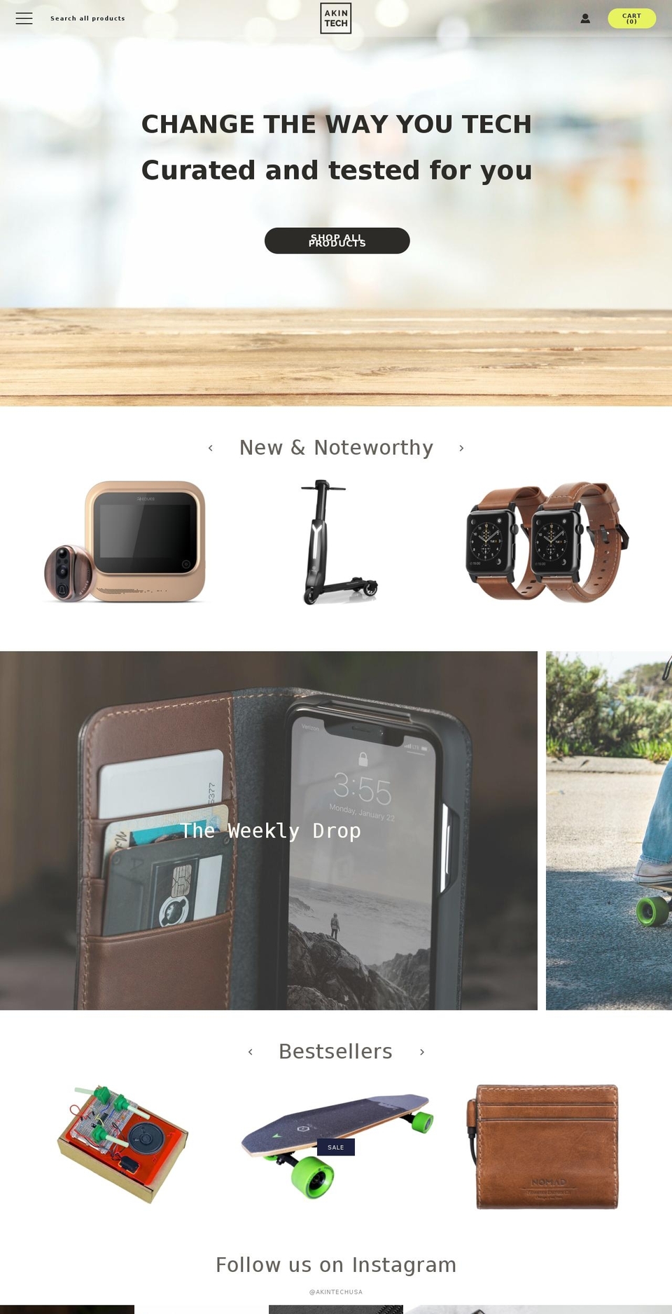 akinlab.com — Shopify storefront screenshot