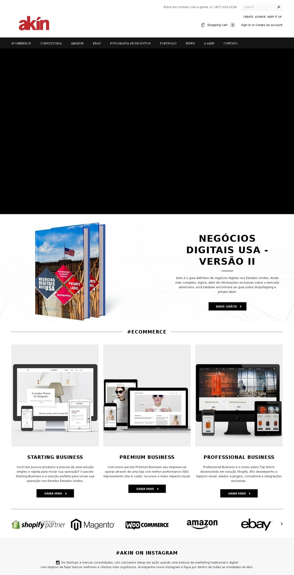 akinsolutions.com — Shopify storefront screenshot