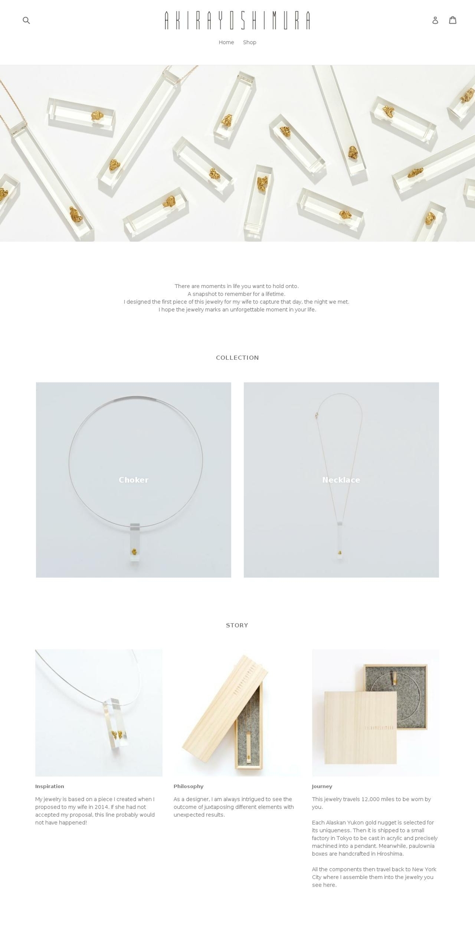 akirayoshimura.com — Shopify storefront screenshot