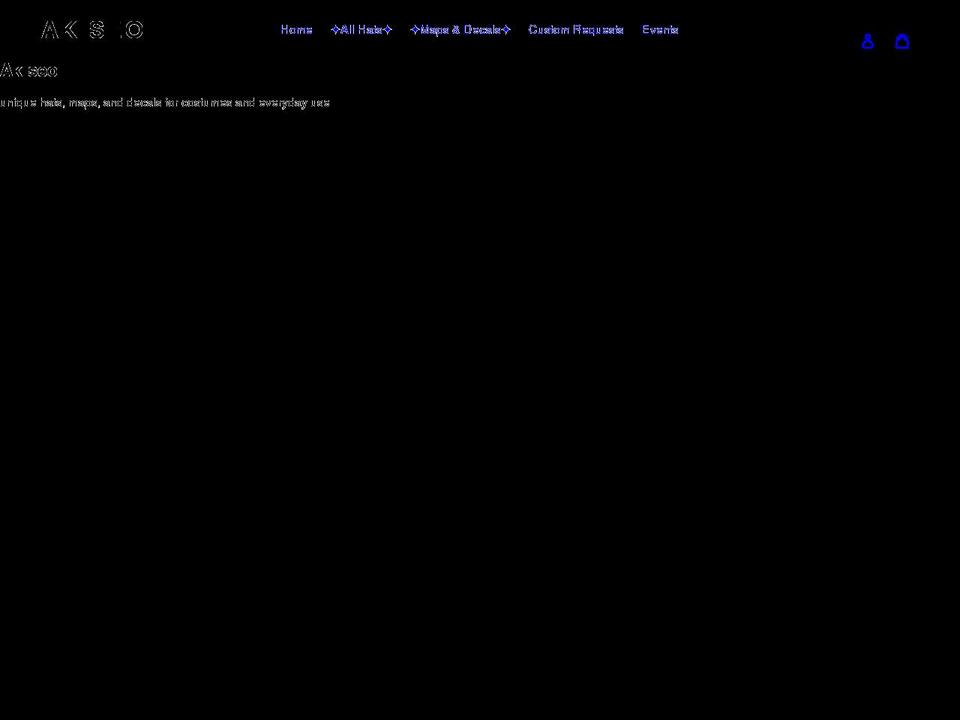 akiseohats.com shopify website screenshot