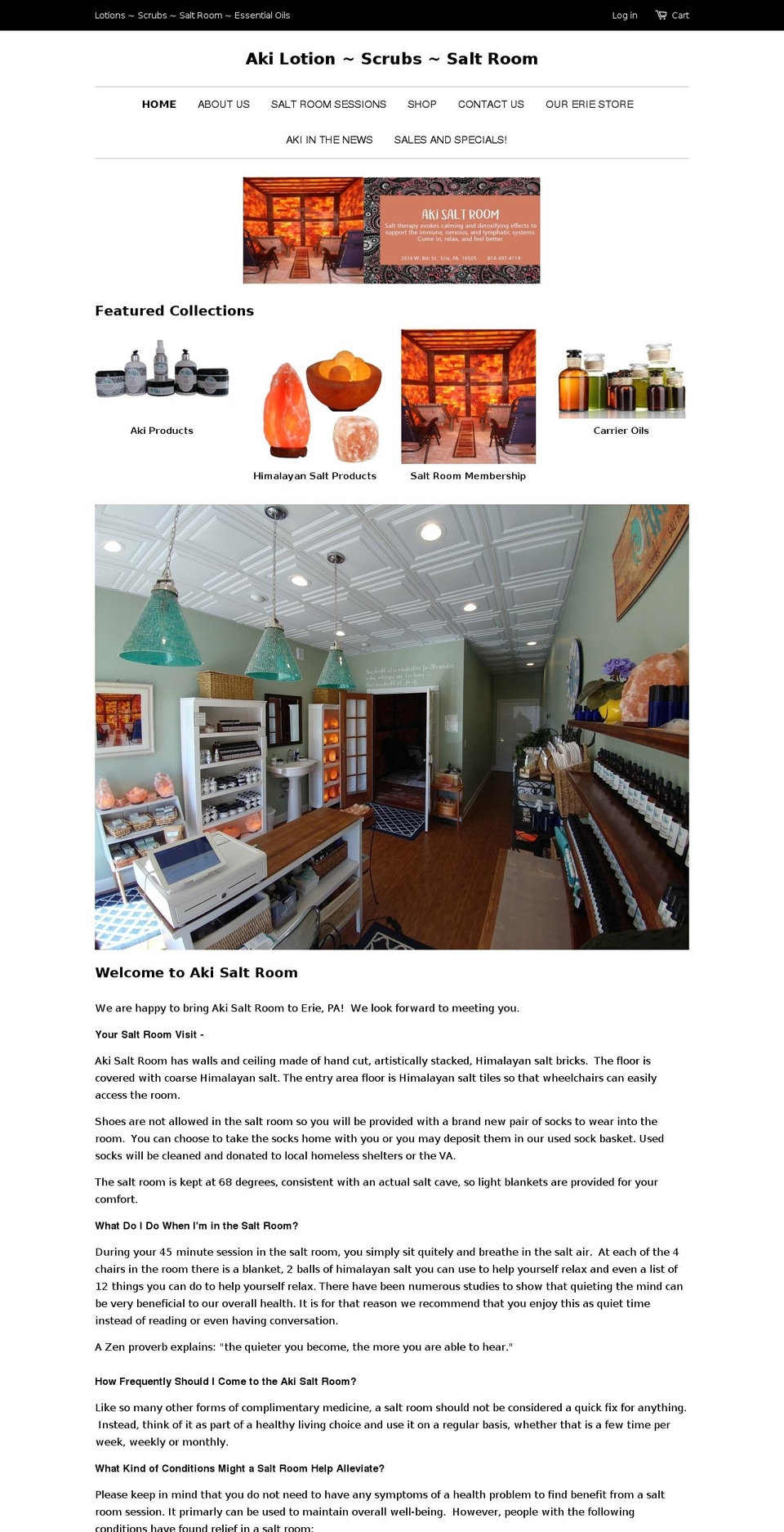 akiskin.com — Shopify storefront screenshot