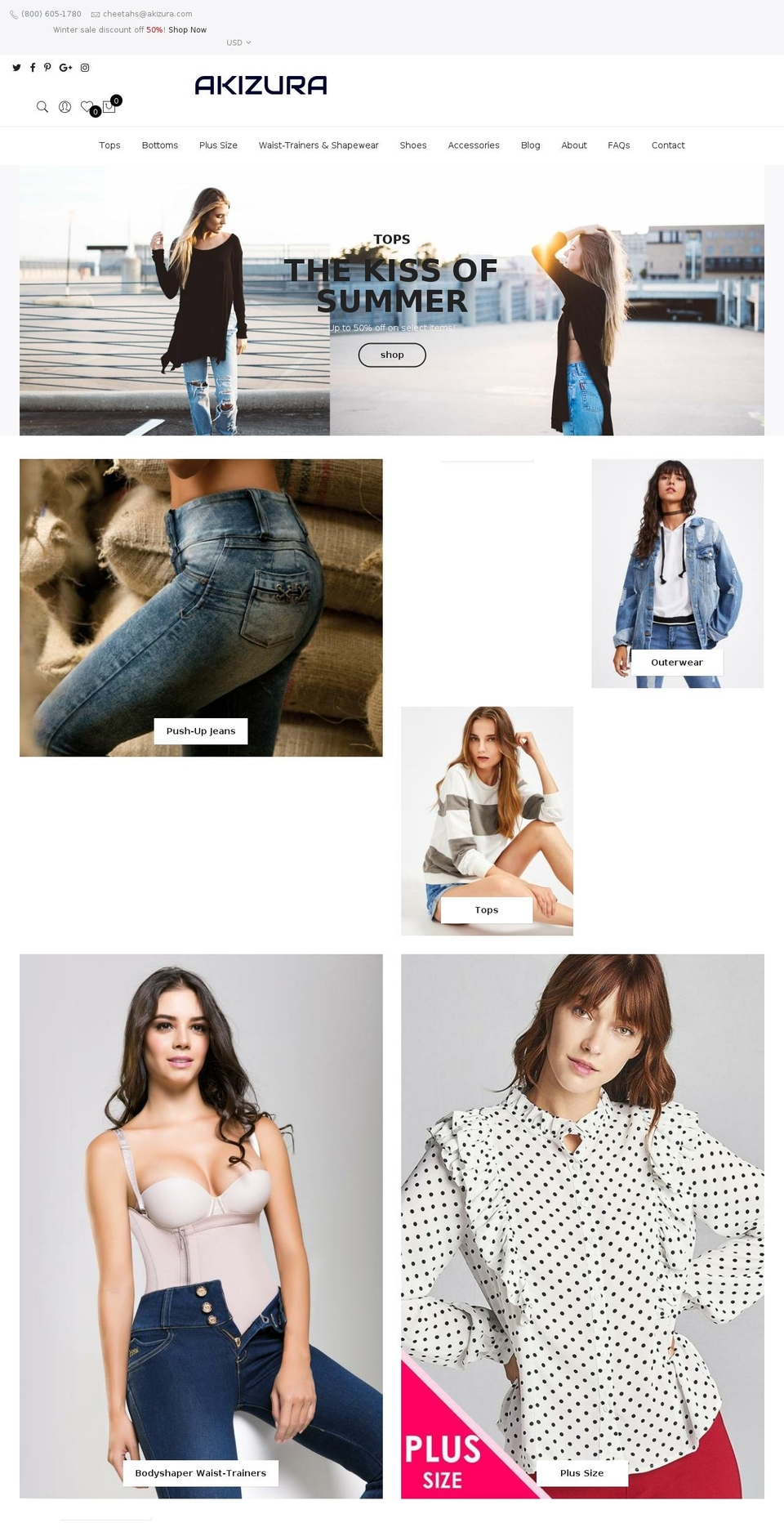 akizura.com — Shopify storefront screenshot