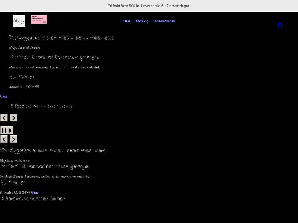 akjo.se shopify website screenshot