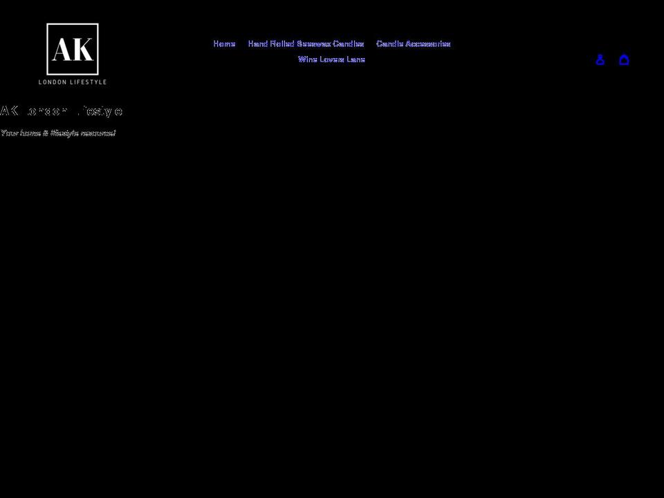 aklondonlifestyle.com shopify website screenshot