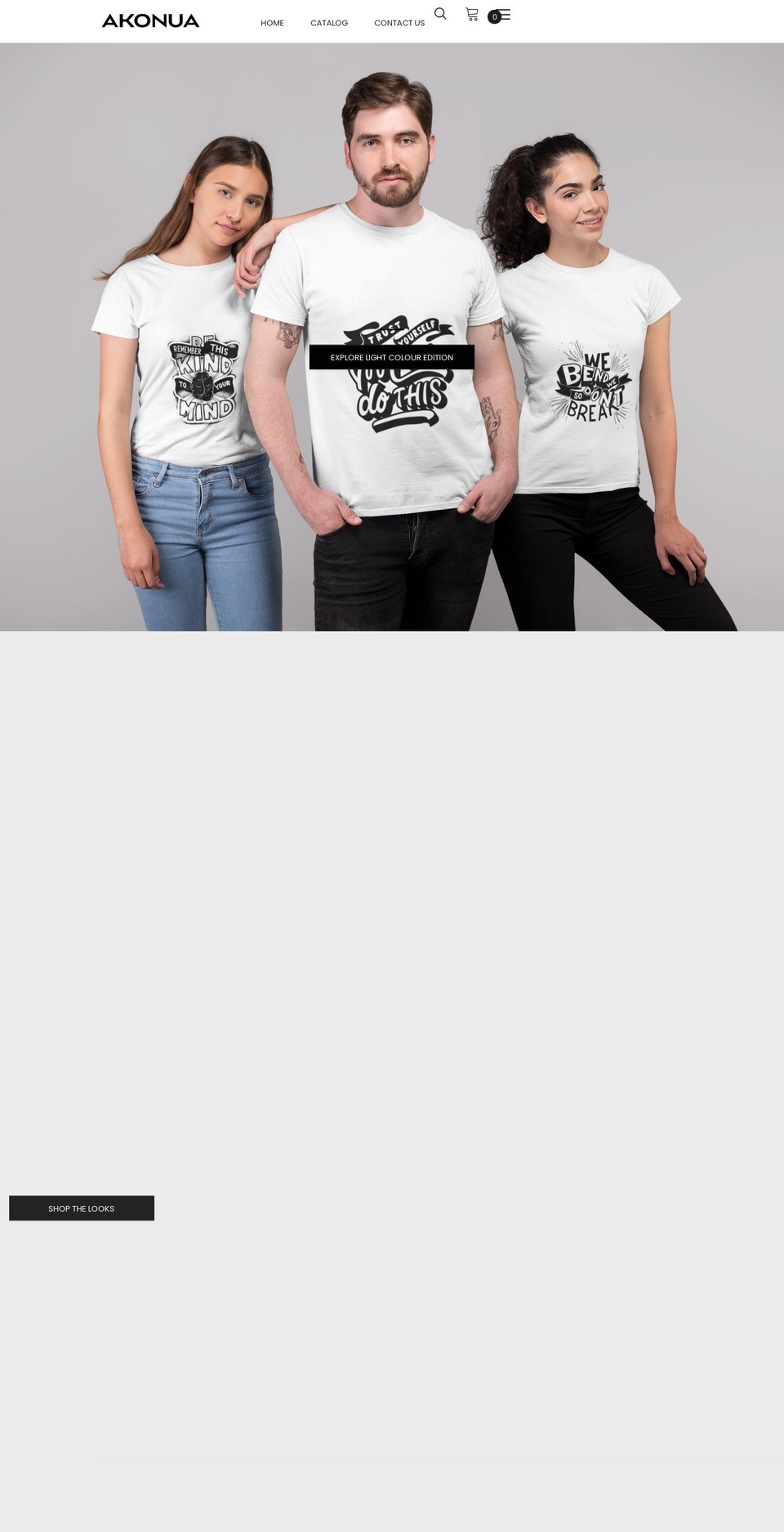 akonua.com shopify website screenshot