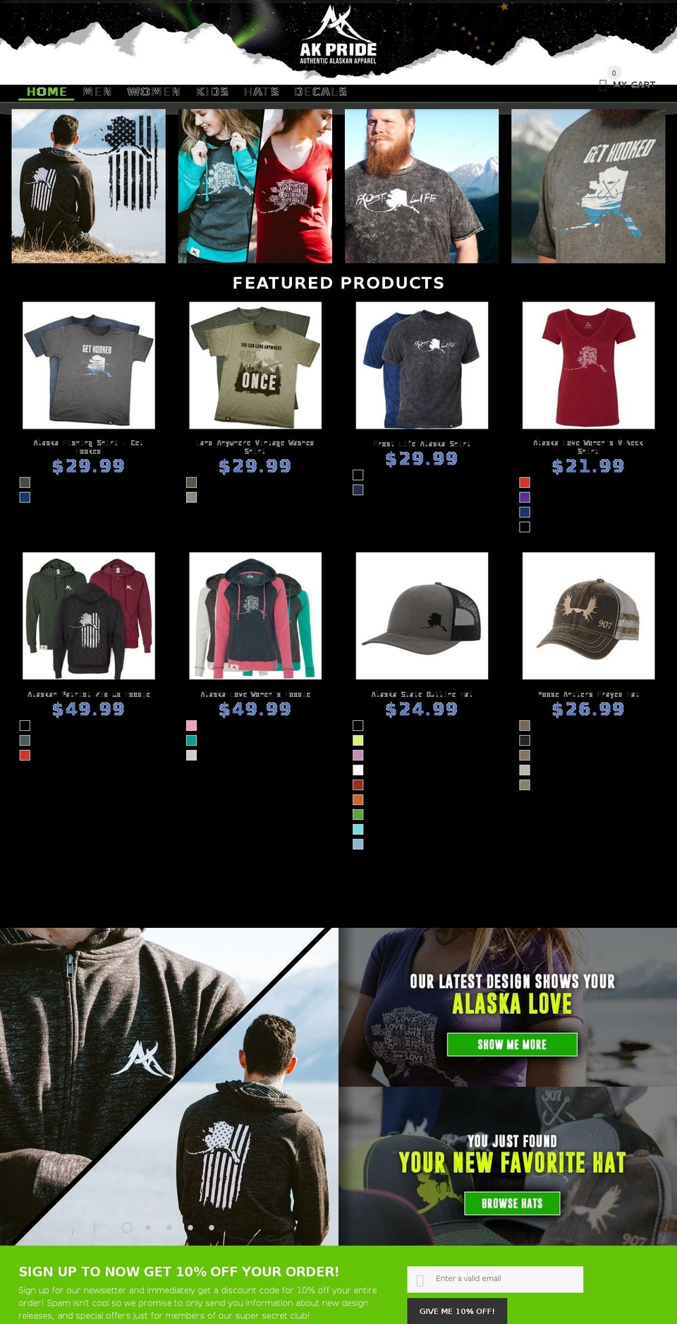 akpride.com shopify website screenshot
