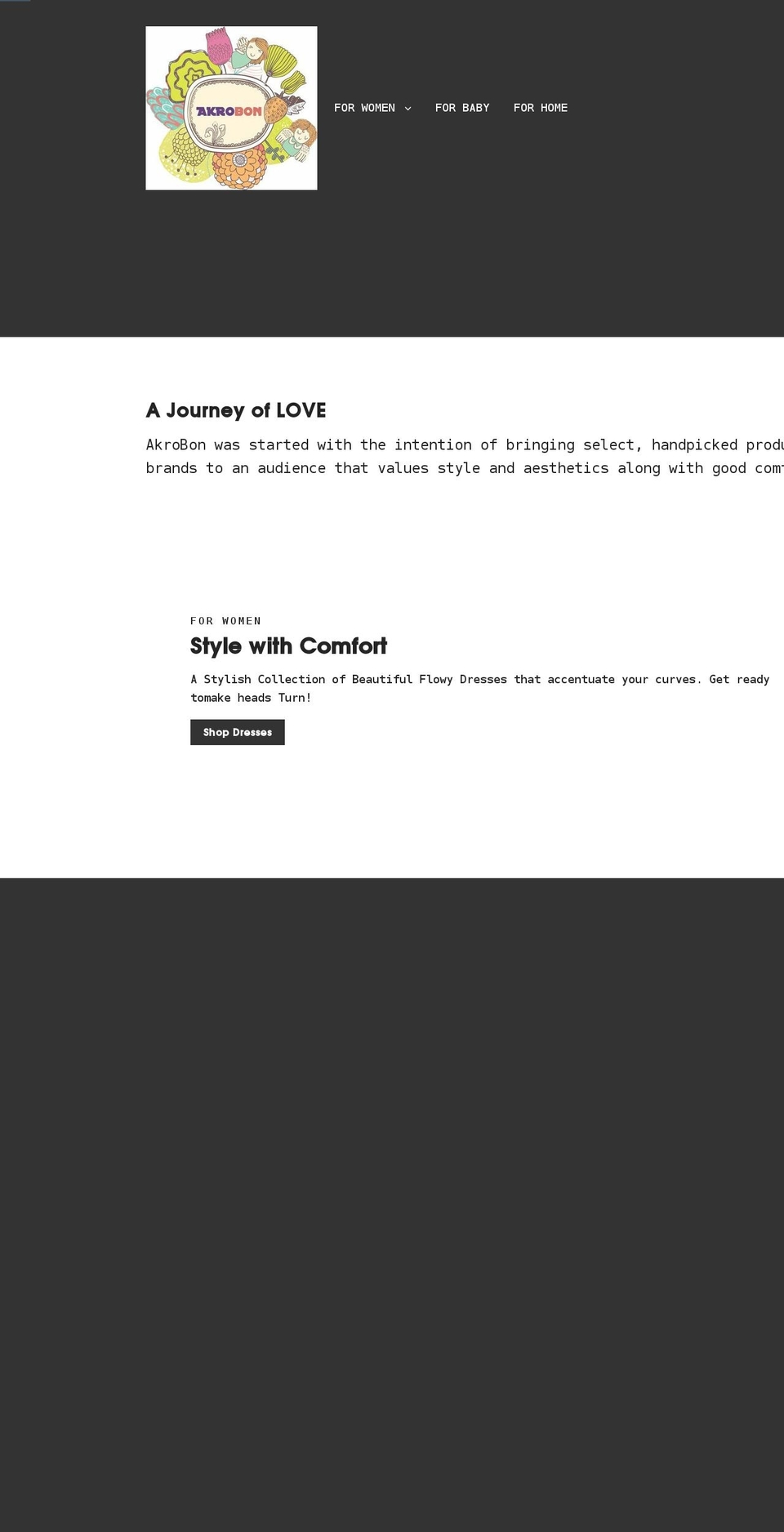 akrobon.com shopify website screenshot