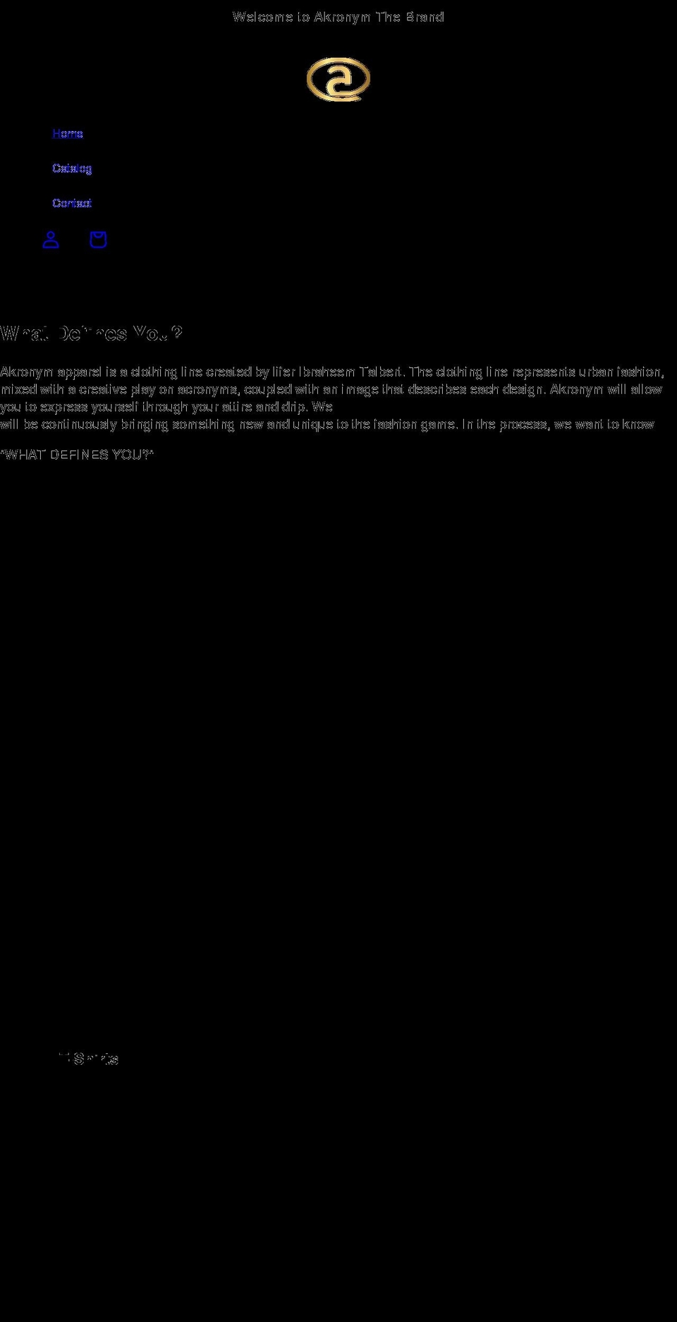 akronymthebrand.com shopify website screenshot