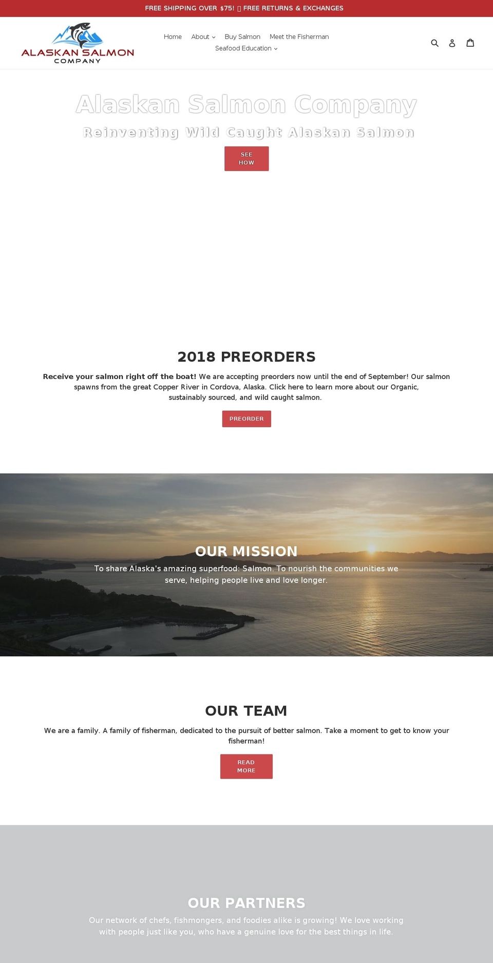 aksalmonco.com shopify website screenshot