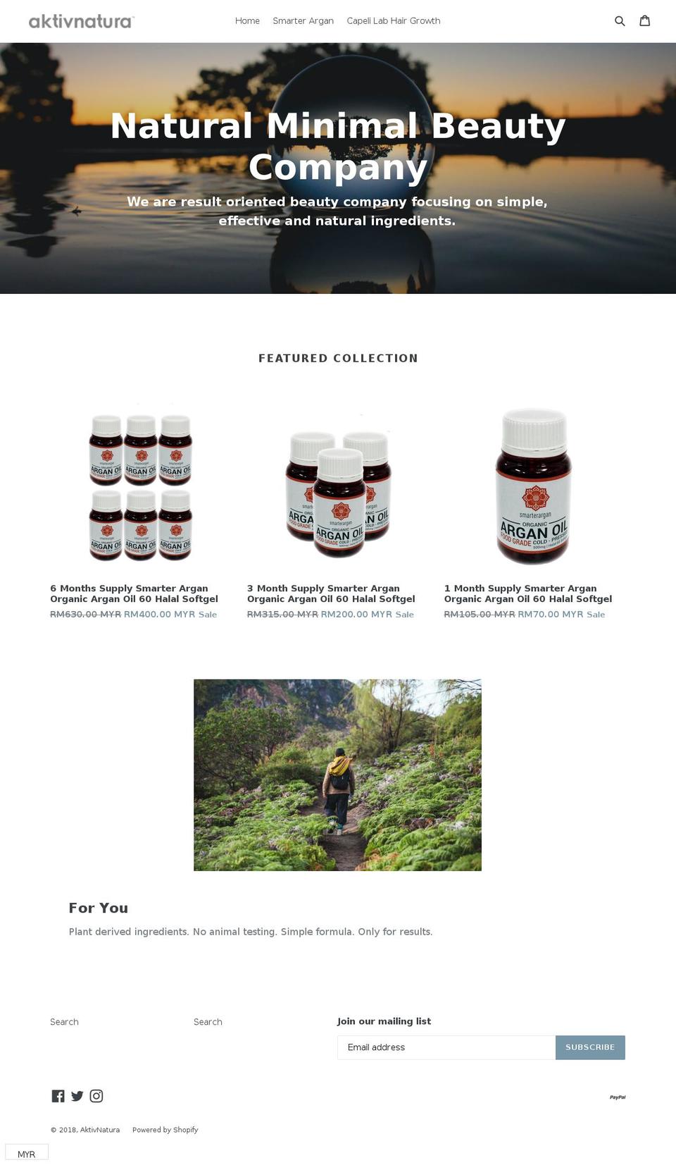 aktivnatura.com — Shopify storefront screenshot