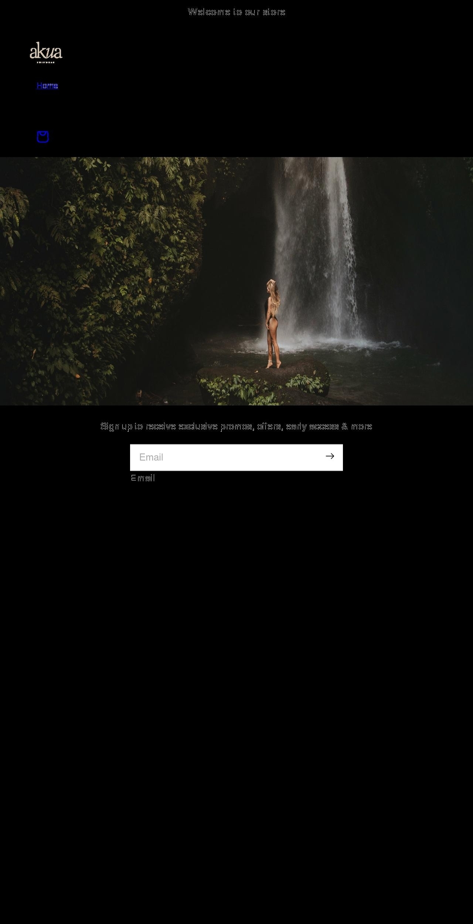 akuaswim.com shopify website screenshot