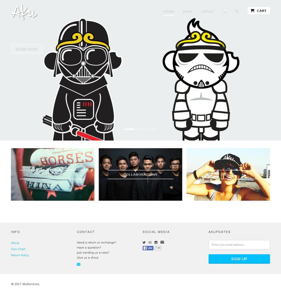 Baseline Shopify theme site example akufuncture.com