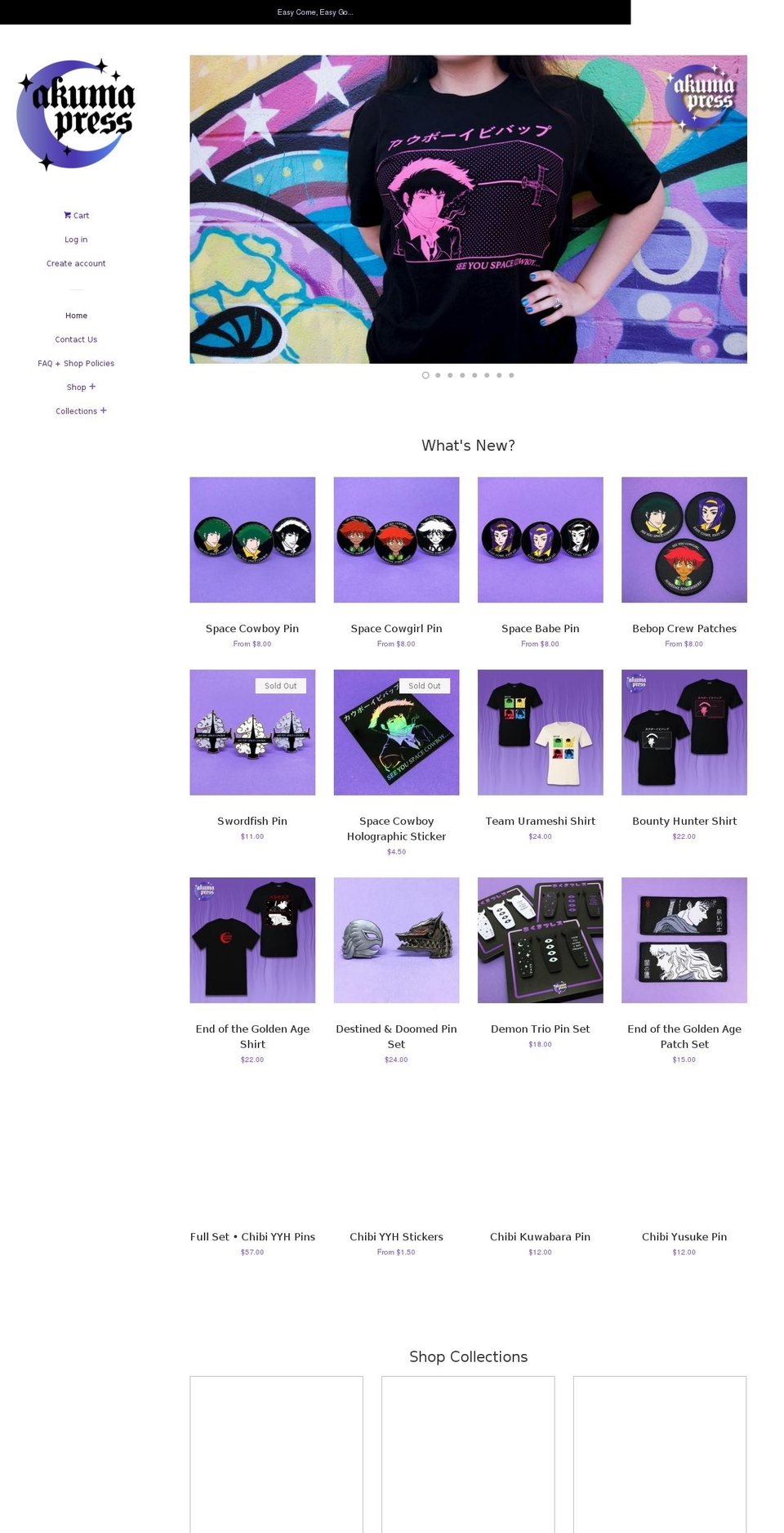 akumapress.com — Shopify storefront screenshot
