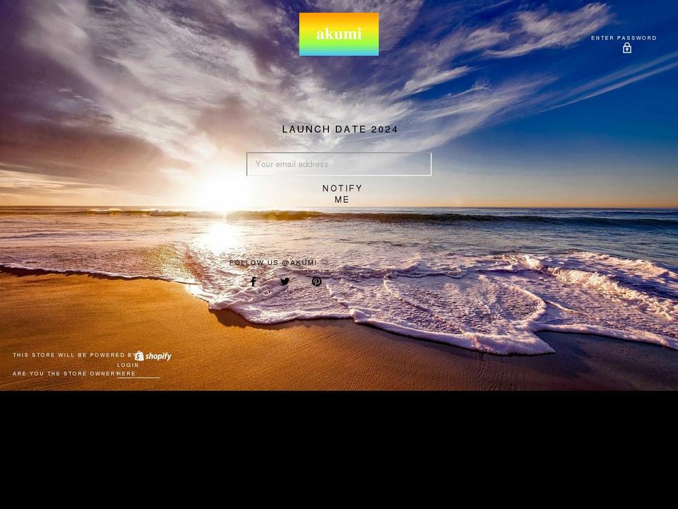 akumi.co shopify website screenshot