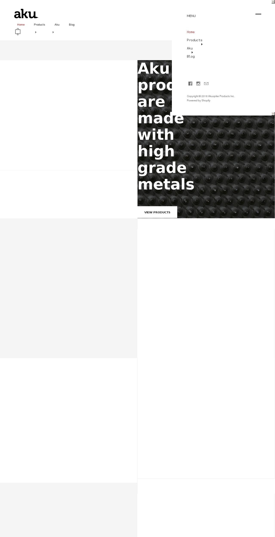 akuspike.com — Shopify storefront screenshot