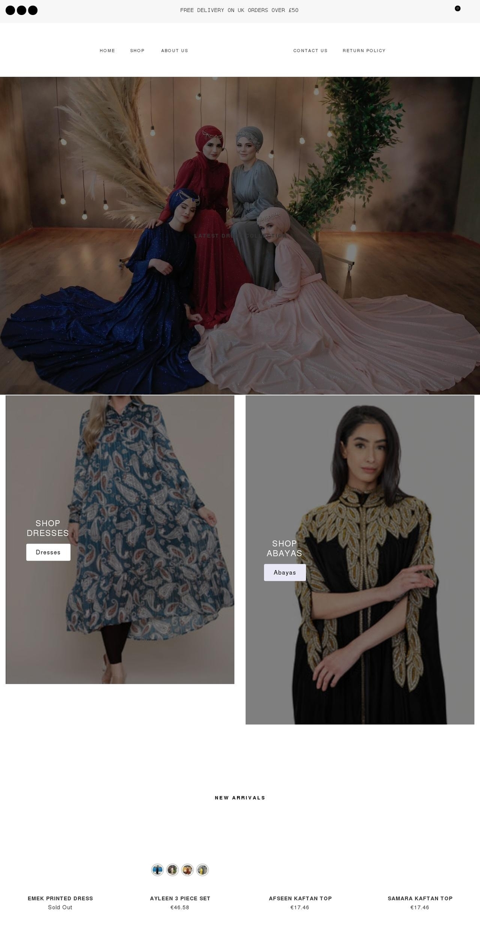 al-haya.co.uk shopify website screenshot