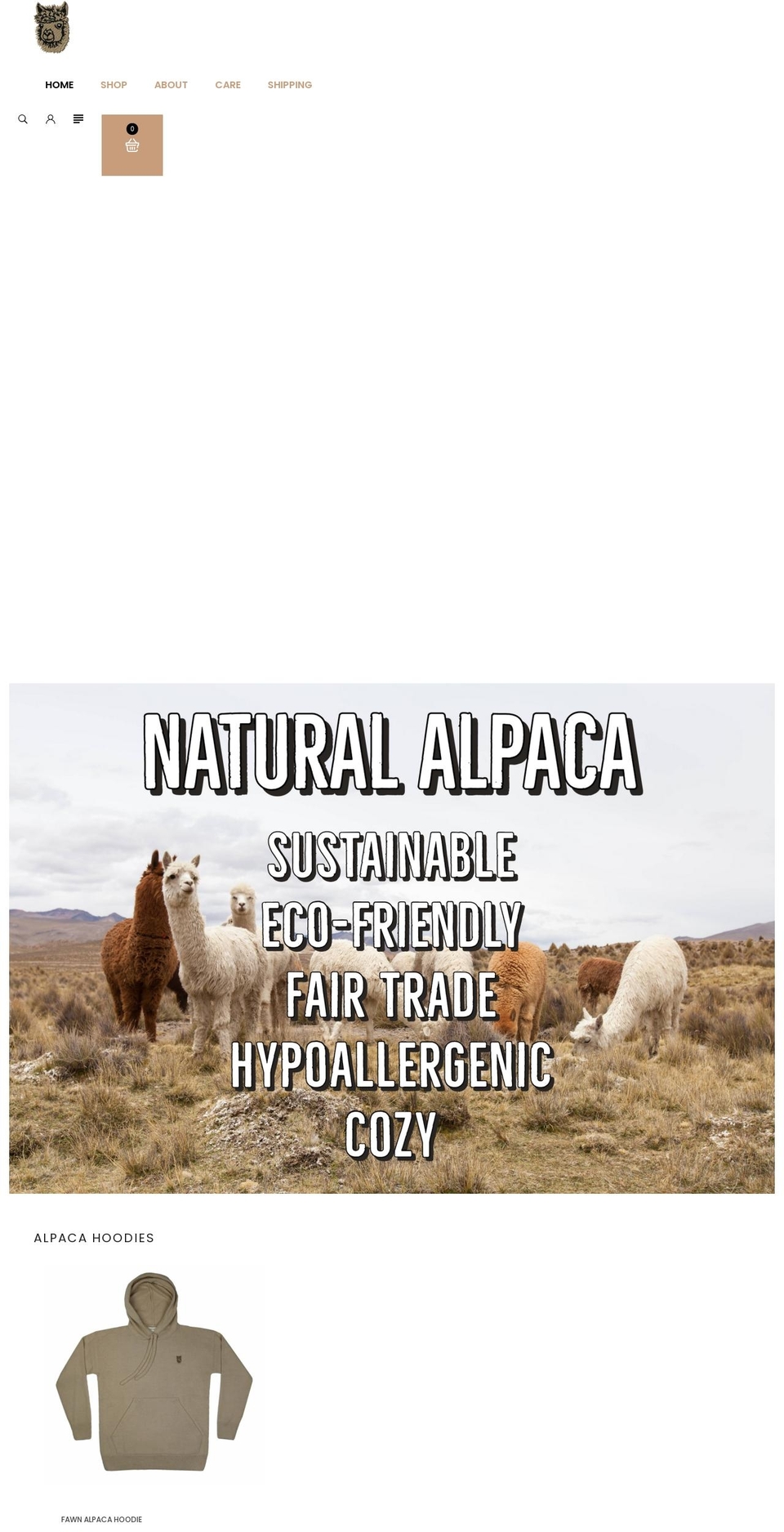 al-paca-apparel.com shopify website screenshot