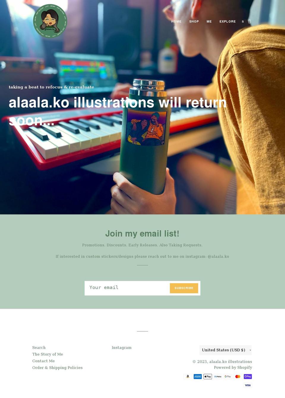 alaala-ko.com shopify website screenshot