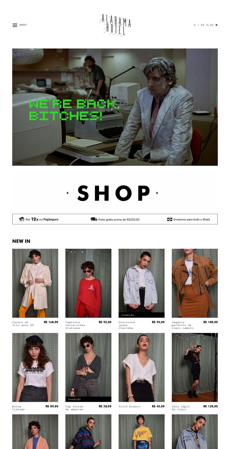 alabamahotel.com.br shopify website screenshot