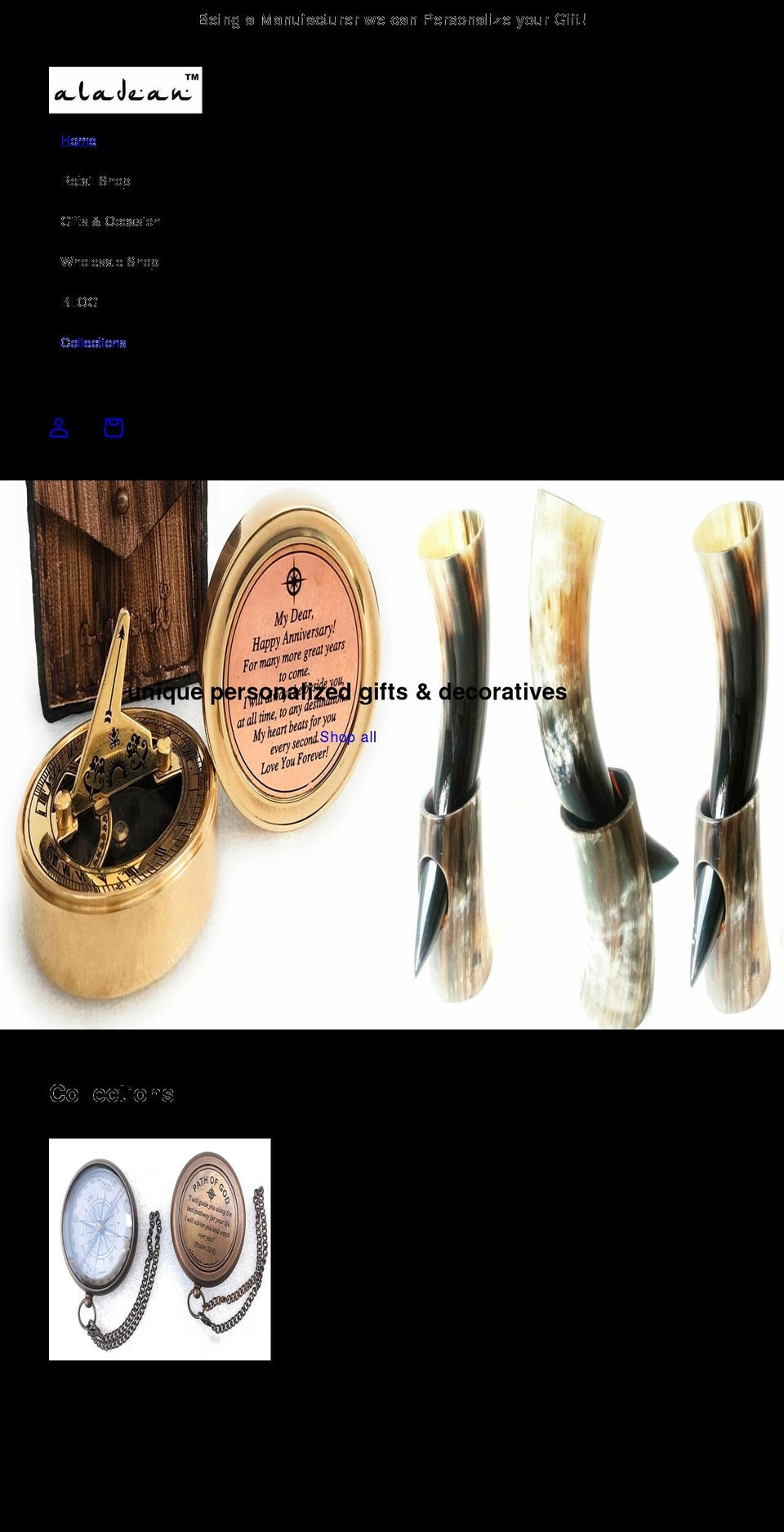 aladean.com shopify website screenshot