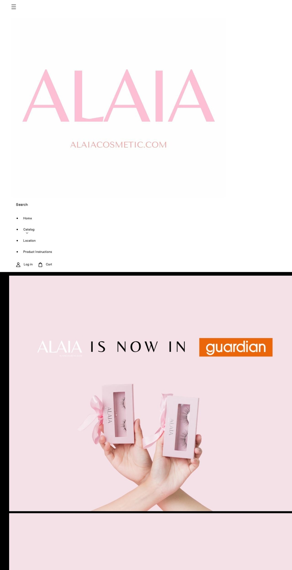 alaiacosmetic.com shopify website screenshot