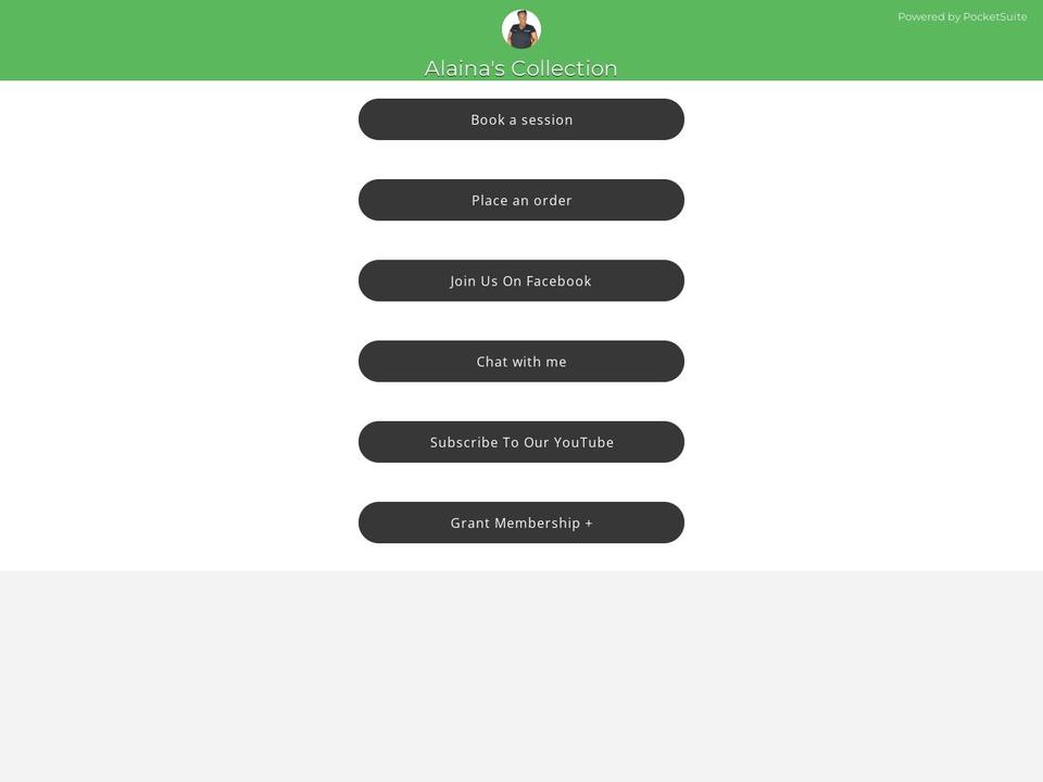 alainascollection.com shopify website screenshot