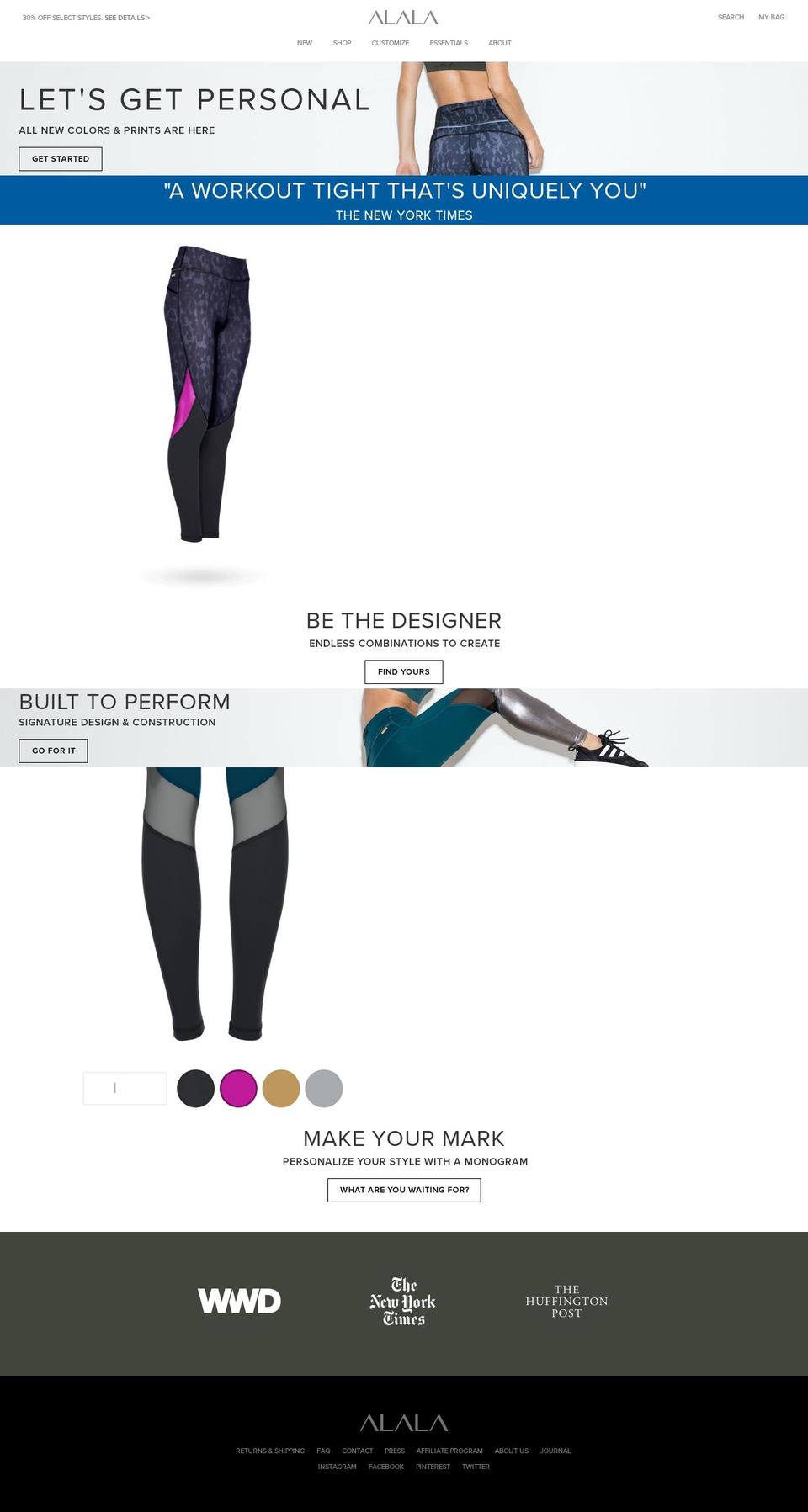alalacarte.com — Shopify storefront screenshot