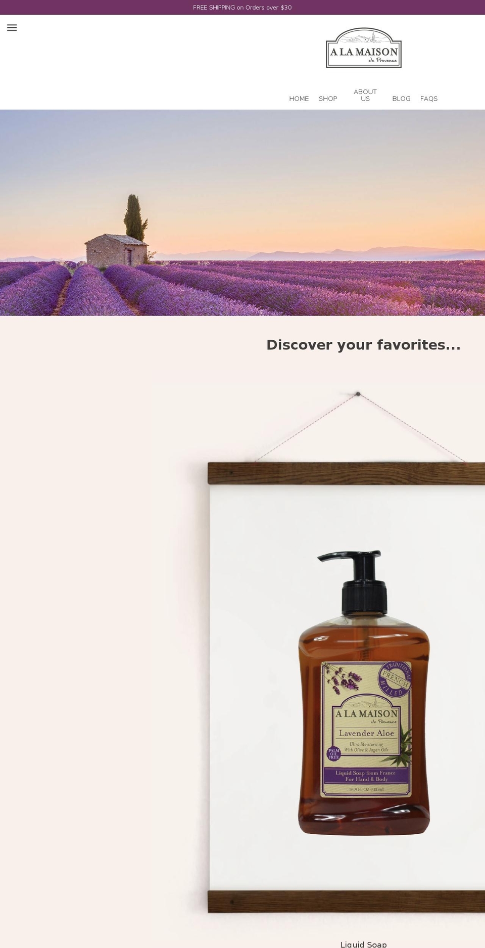 alamaisondeprovence.com shopify website screenshot
