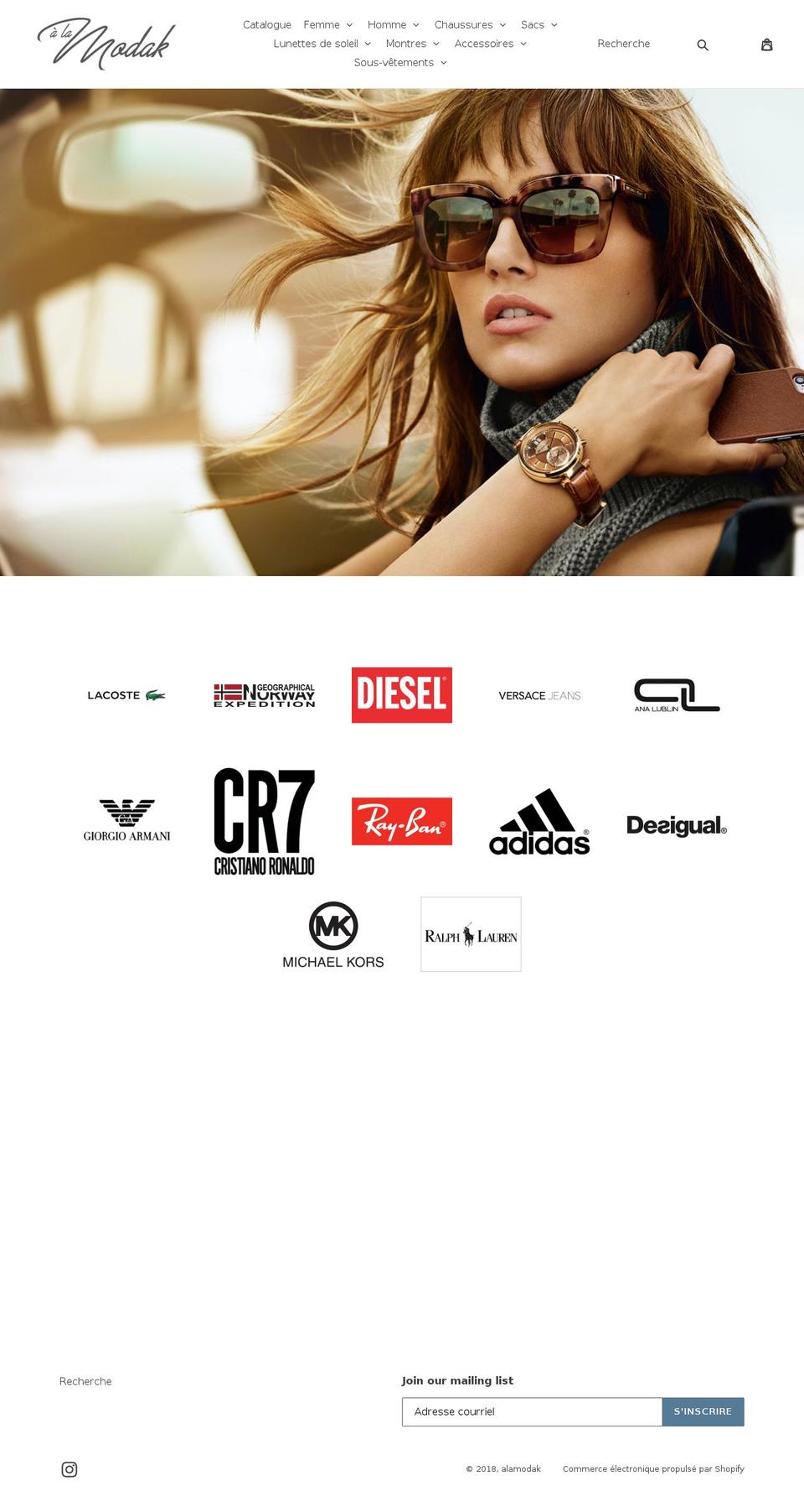 alamodak.com shopify website screenshot