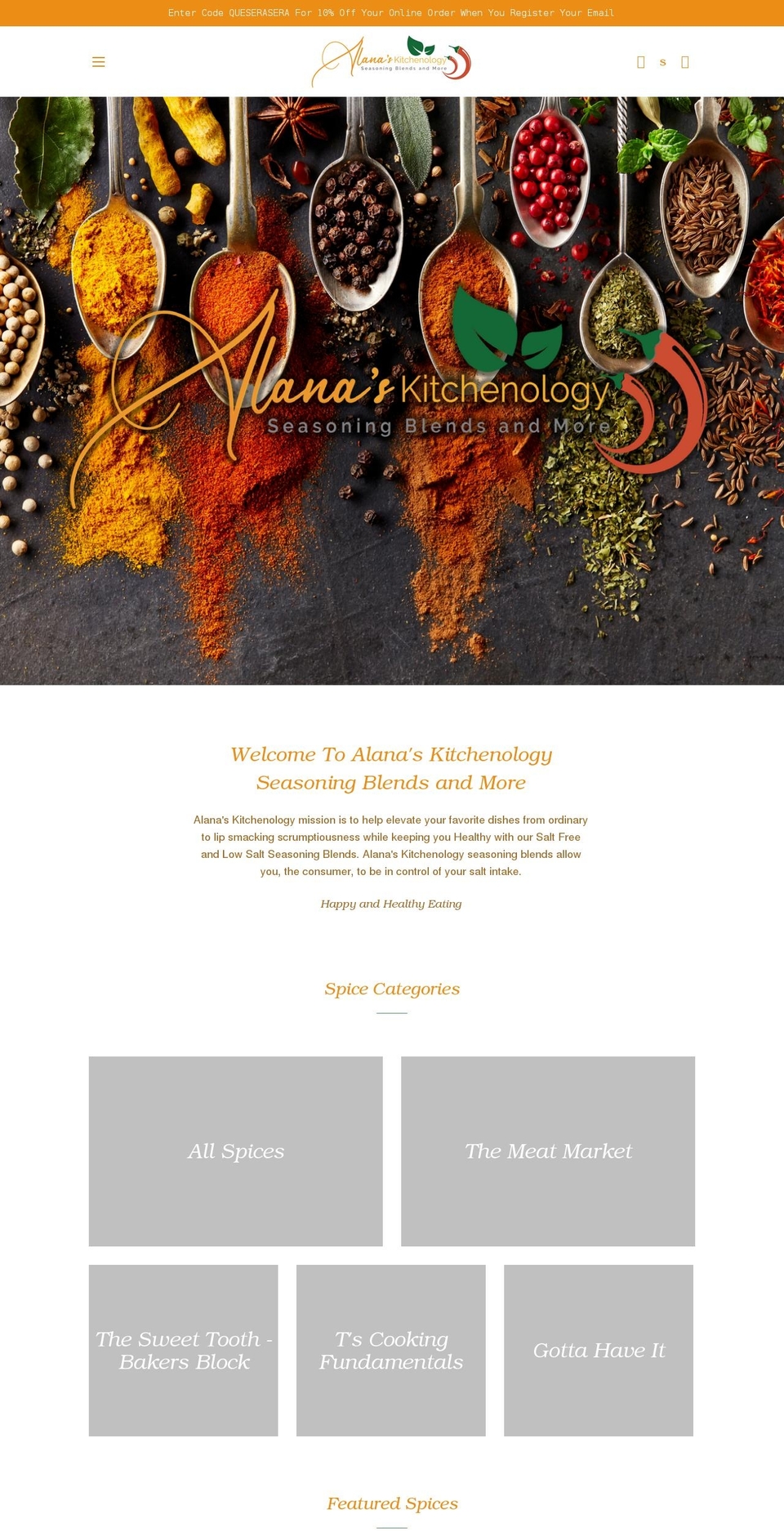 alanaskitchenology.com shopify website screenshot