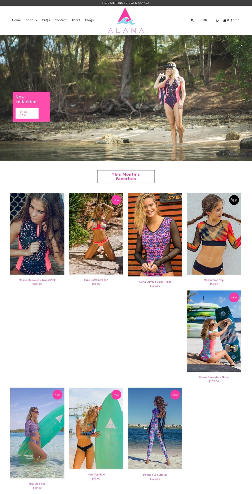 alanawetsuits.com — Shopify storefront screenshot