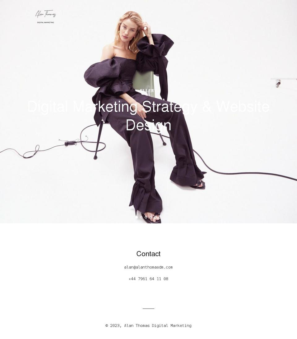 alanthomasdm.com shopify website screenshot