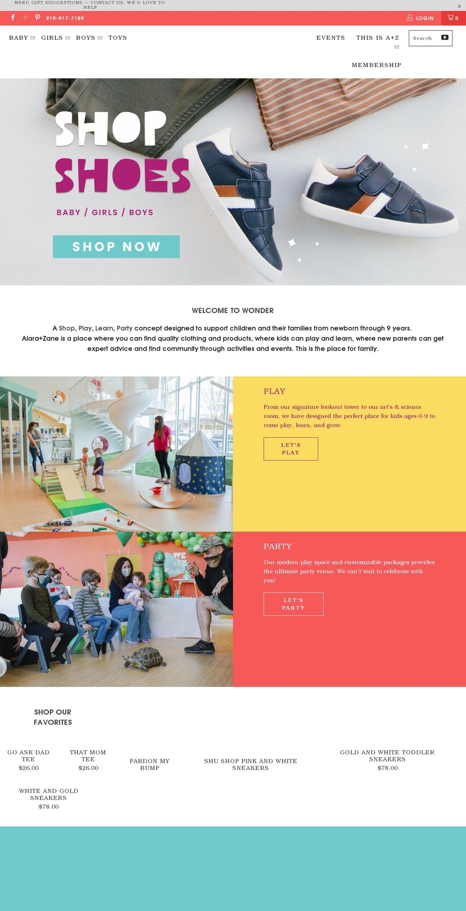 alarazane.com shopify website screenshot