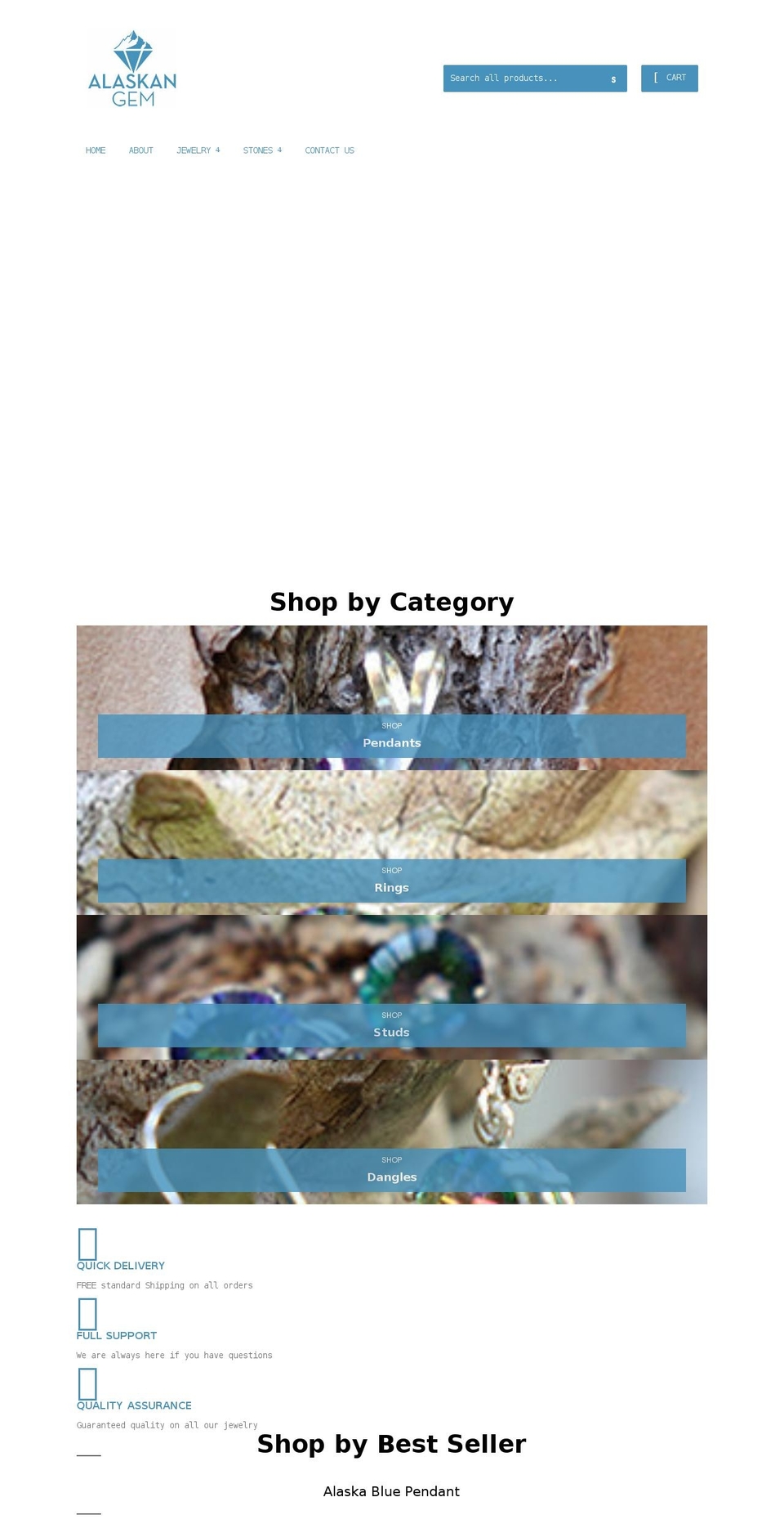 alaskangem.com shopify website screenshot