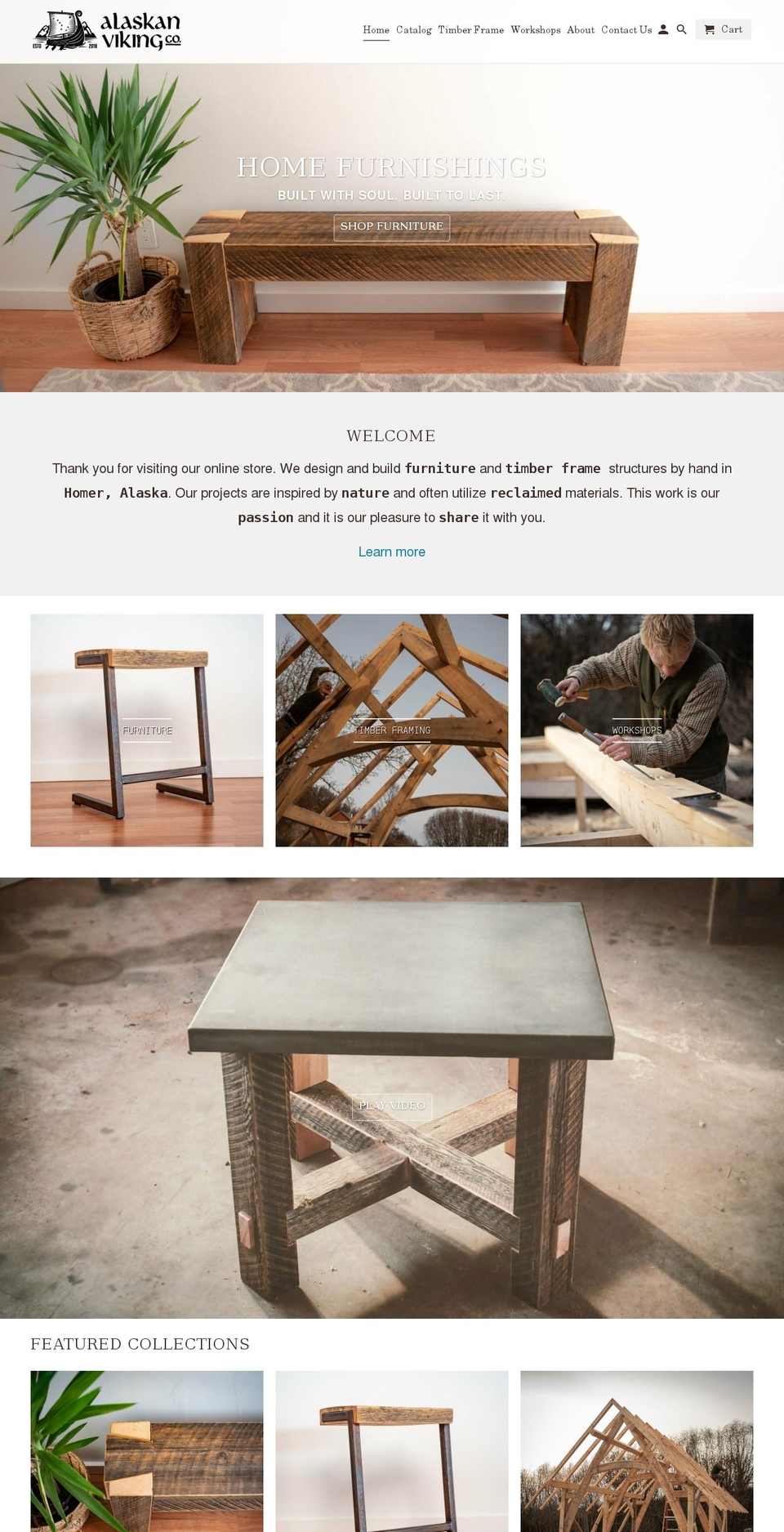 alaskanviking.com shopify website screenshot