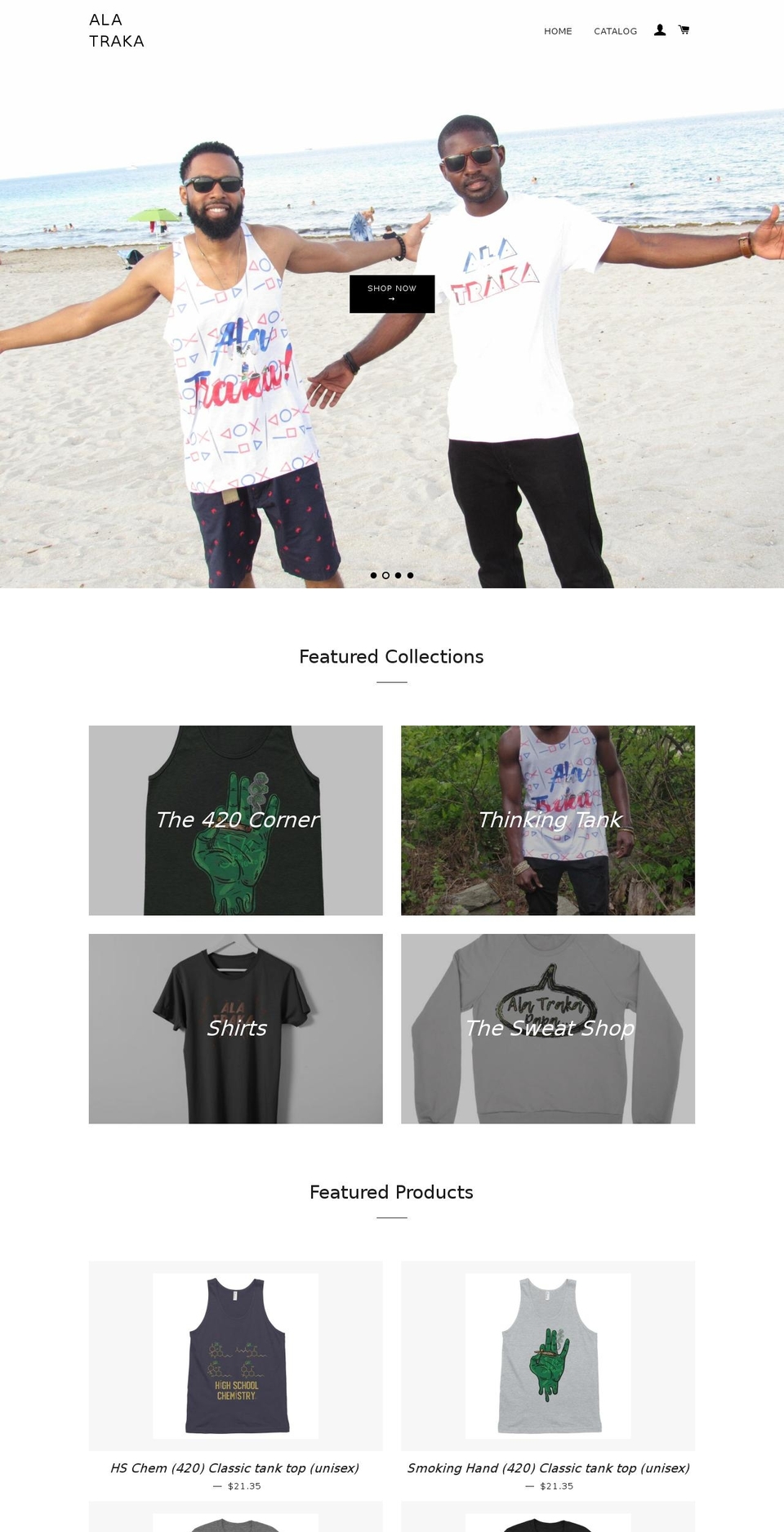 alatraka.com — Shopify storefront screenshot
