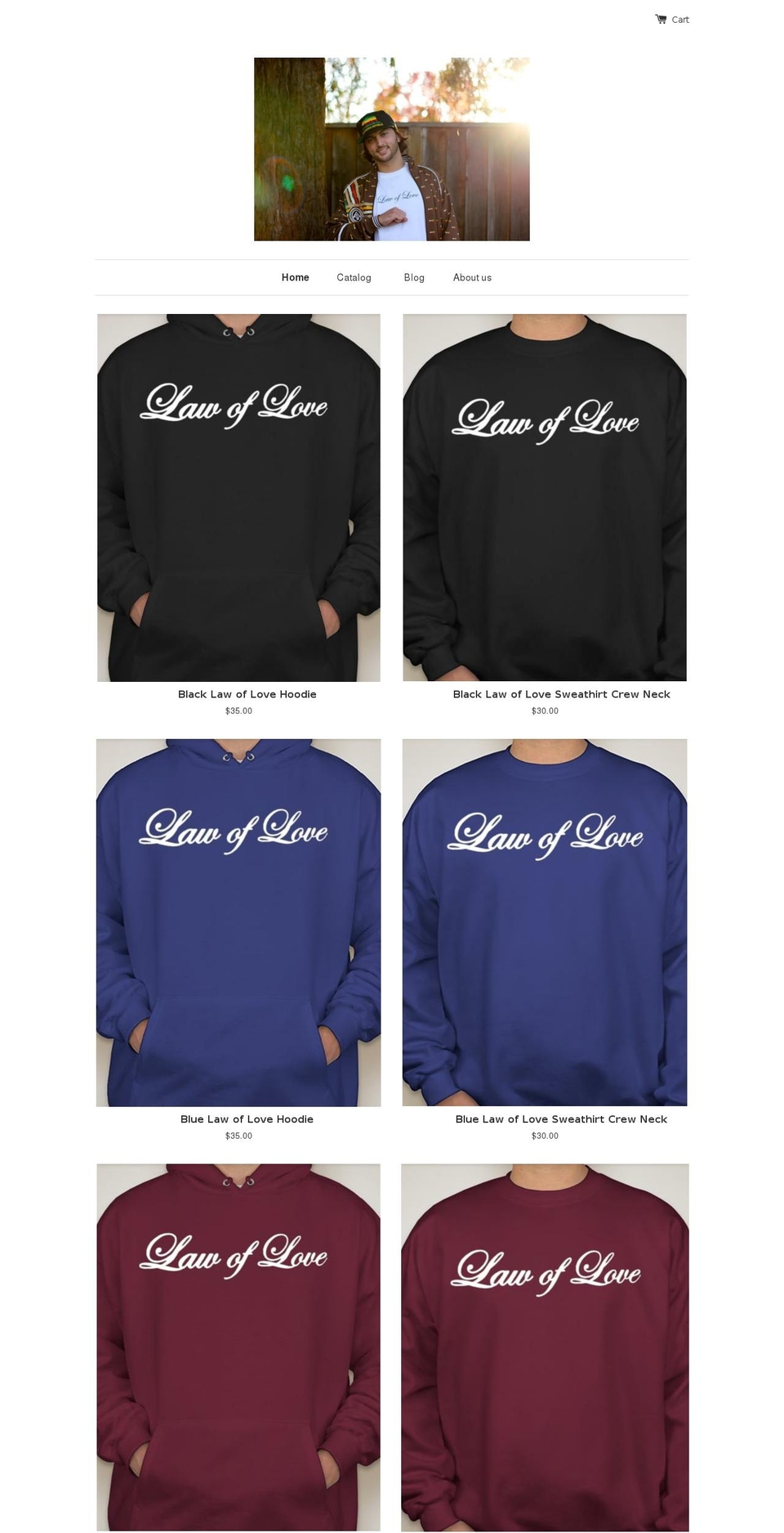 alawoflove.com — Shopify storefront screenshot