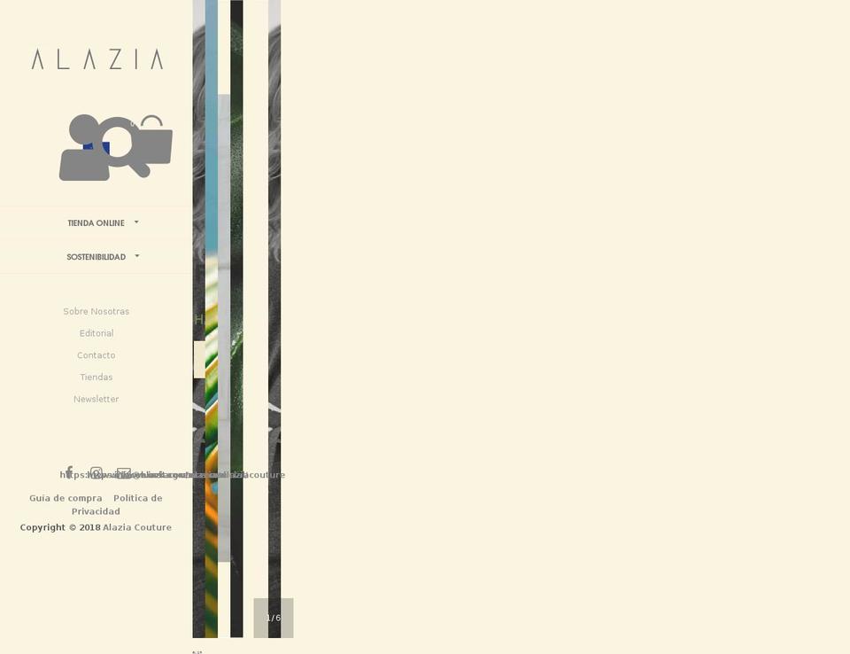 alaziacouture.com — Shopify storefront screenshot