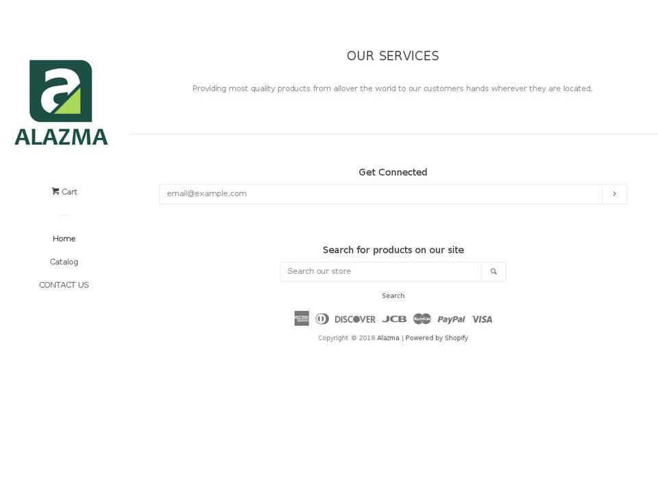 alazmatrading.com — Shopify storefront screenshot