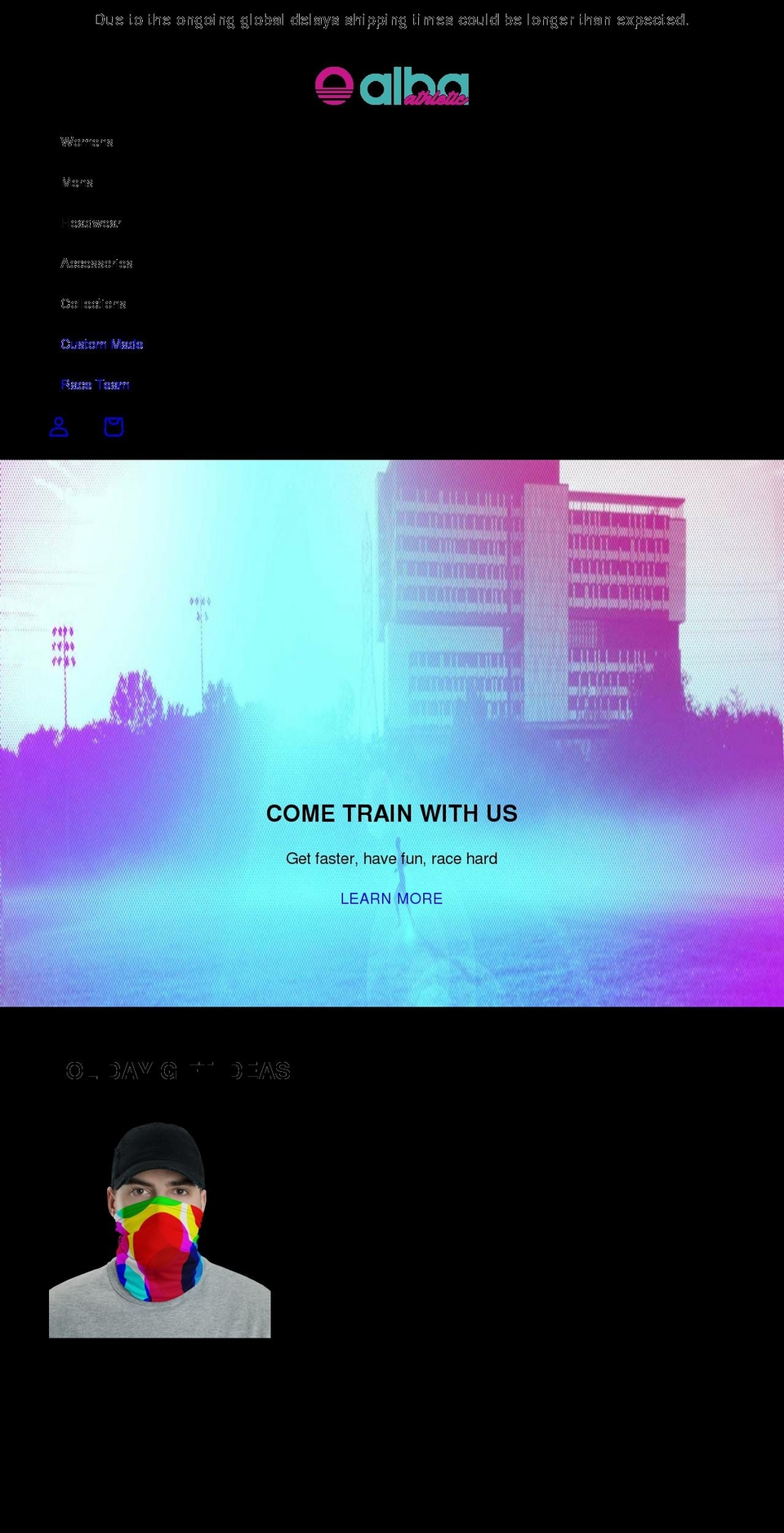 albaathletic.com shopify website screenshot